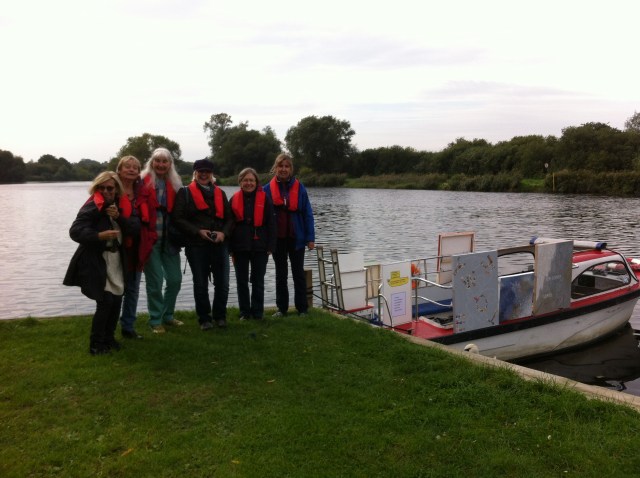 Floating Art Exhibition in Surlingham this morning