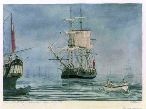 The Charlotte, the ship to which Susannah and baby Henry transferred in Cape Town.