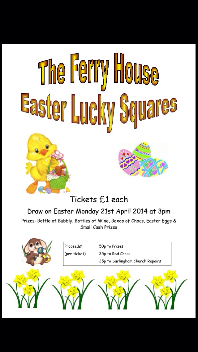 The Ferry House Easter Lucky Squares