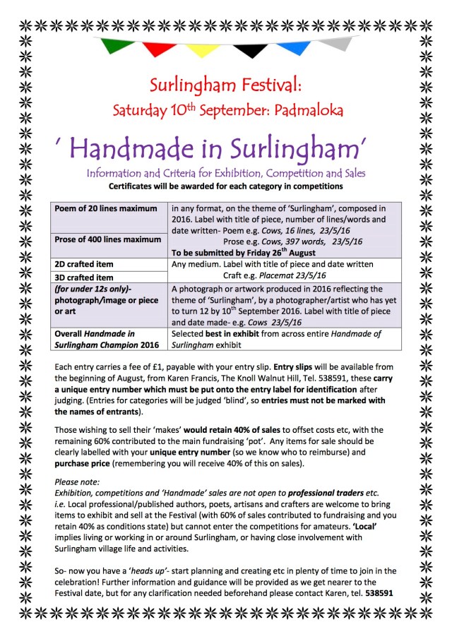 Criteria for  Homemade in Surlingham