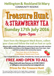 Hellington and Rockland St Mary Community Reserve Treasure Hunt
