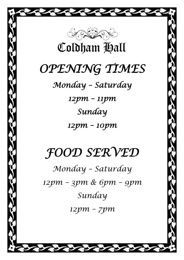 OPENING TIMES-1