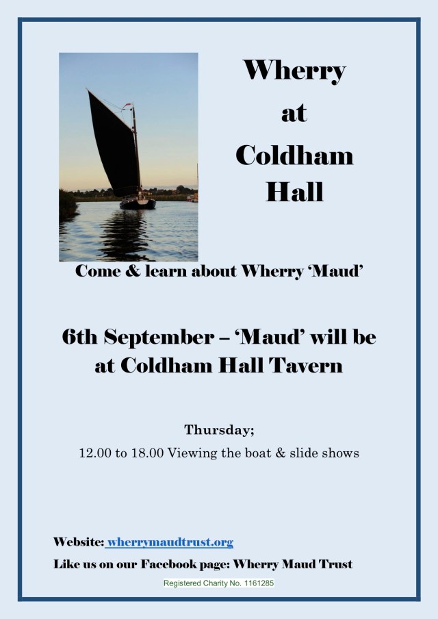 Coldham Hall Poster August 2018