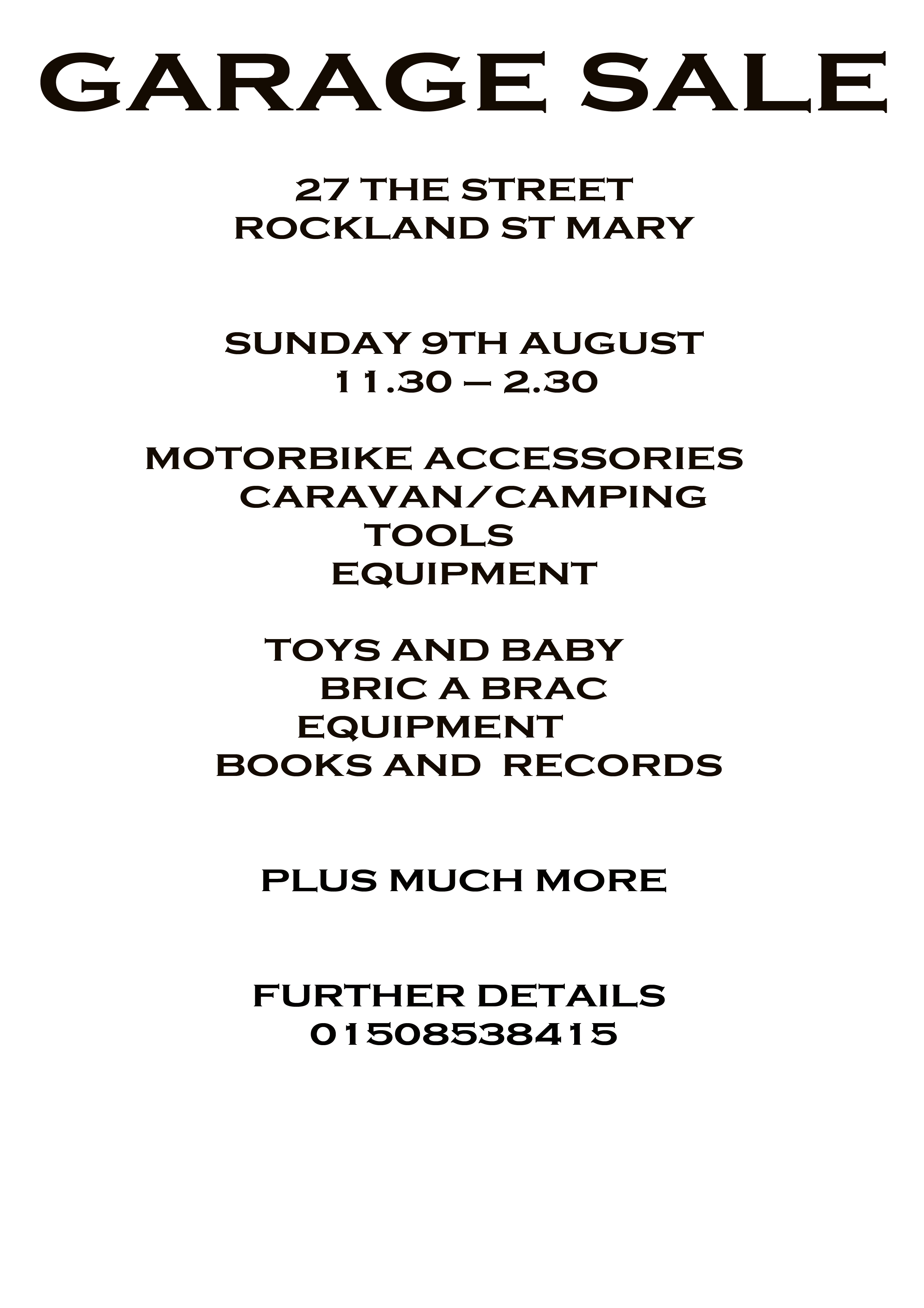 Garage Sale