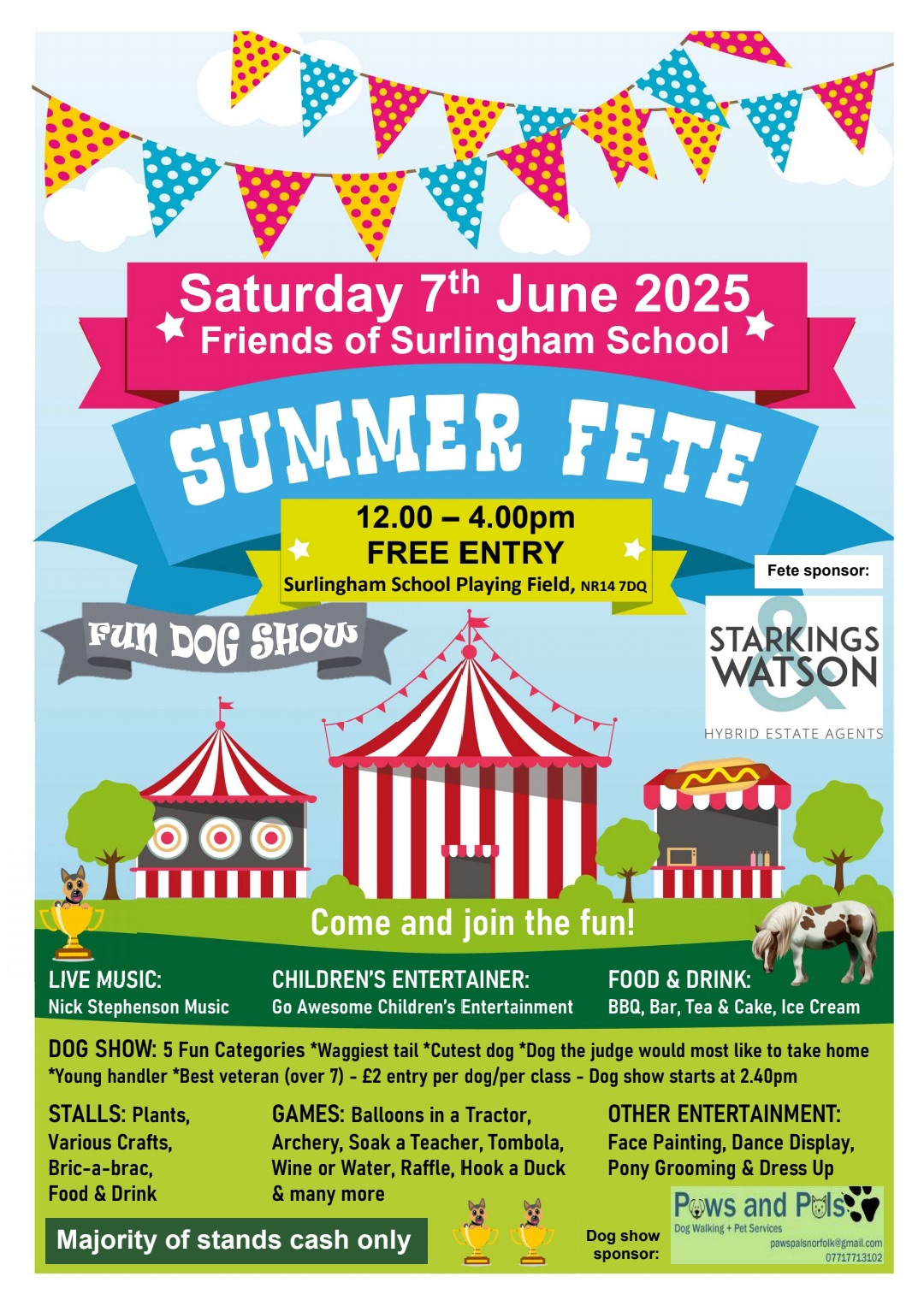 Save the date… Saturday 7th June 2025 FOSS Summer Fete | Surlingham
